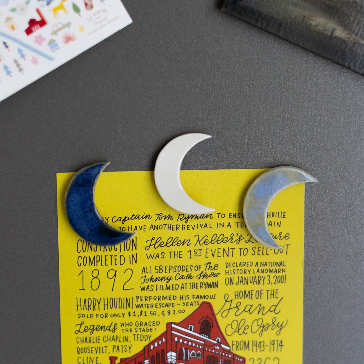 Moon Ceramic Magnet