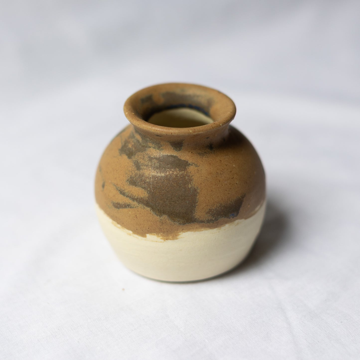 Bud Vase in Two-Tone Brown