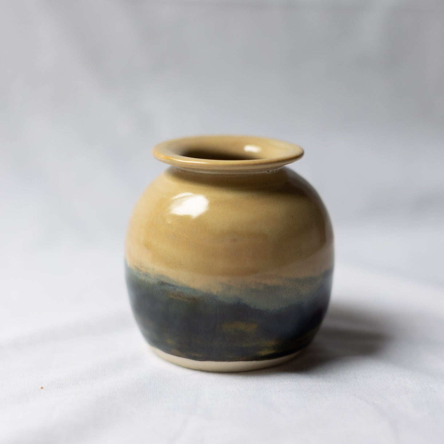 Bud Vase in Two-Tone Navy