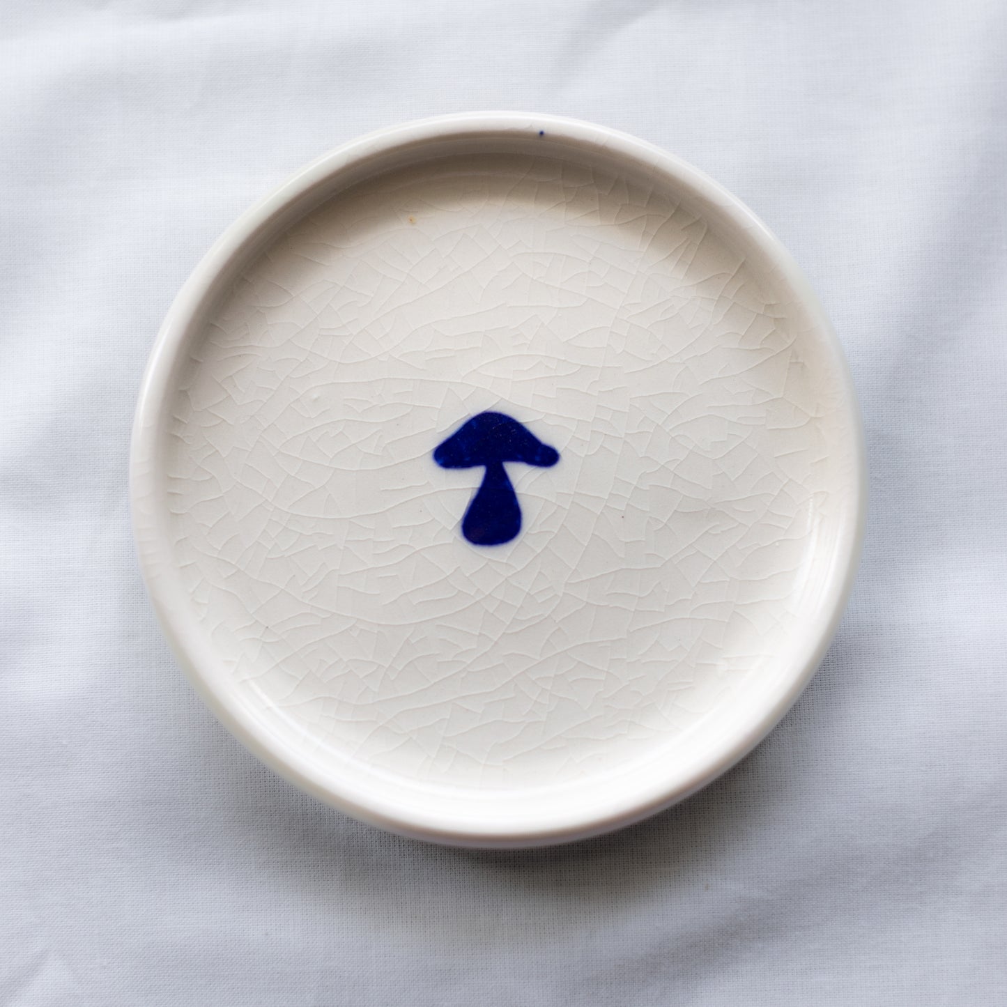 Mushroom Porcelain Trinket Dish