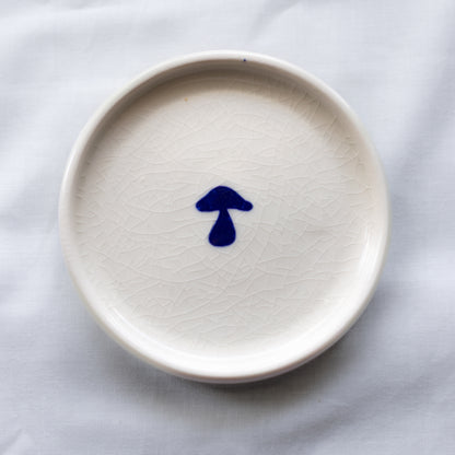 Mushroom Porcelain Trinket Dish