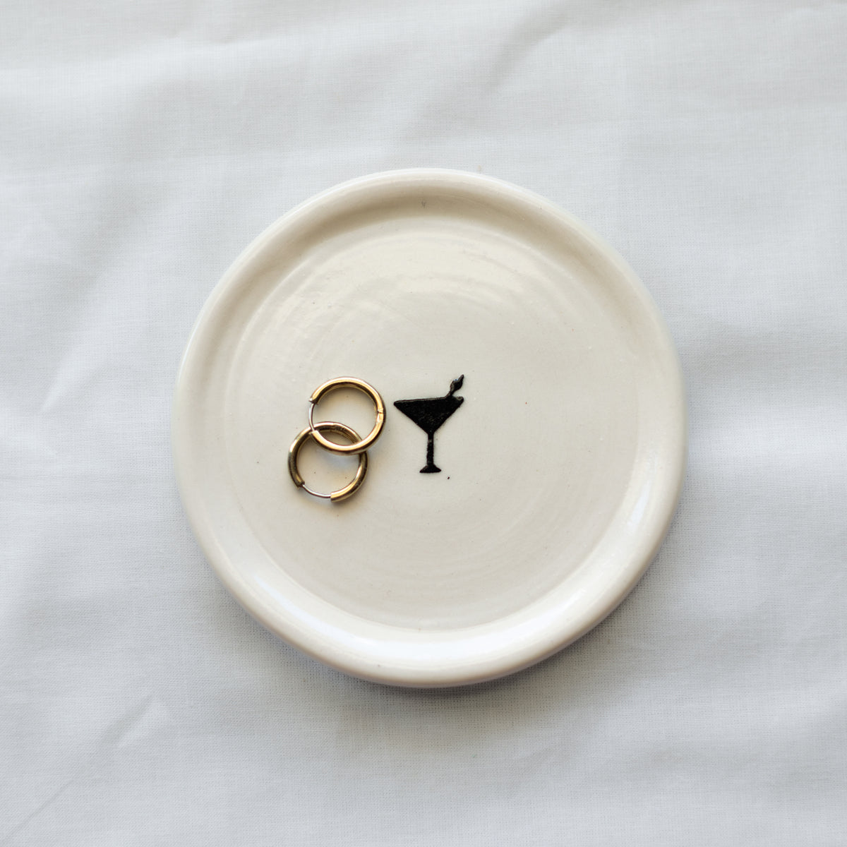Cocktail Porcelain Trinket Dish