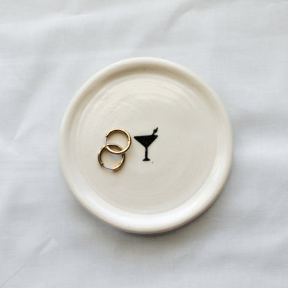 Cocktail Porcelain Trinket Dish
