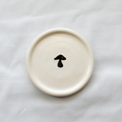 Mushroom Porcelain Trinket Dish