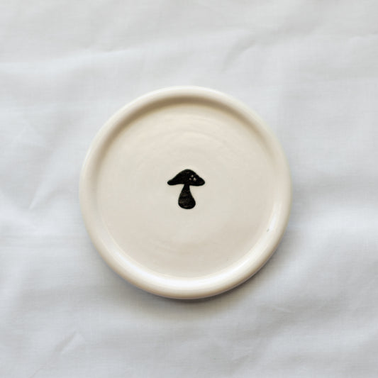 Mushroom Porcelain Trinket Dish