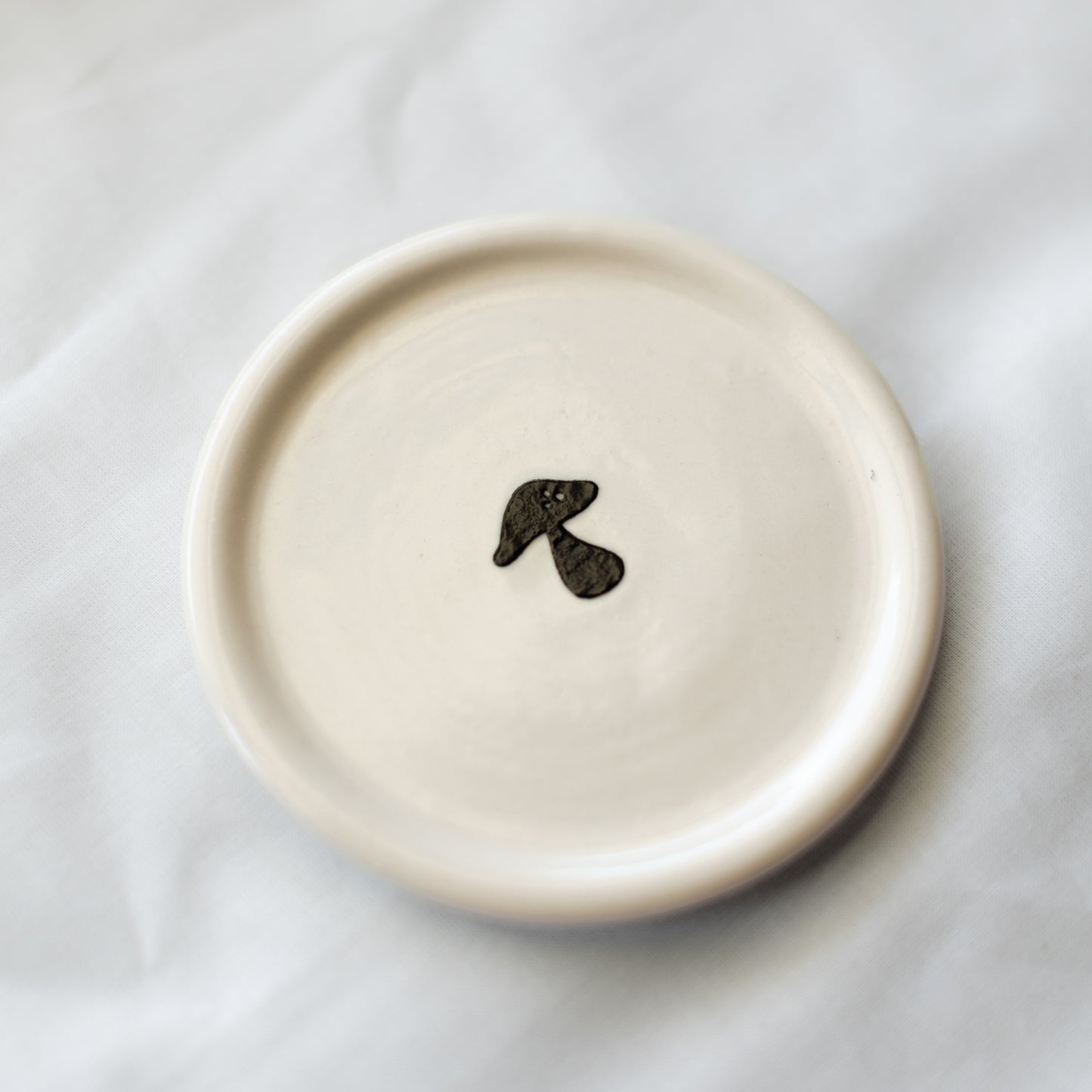 Mushroom Porcelain Trinket Dish