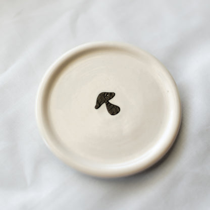 Mushroom Porcelain Trinket Dish