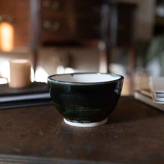 Serving Bowl in Deep Blue and White