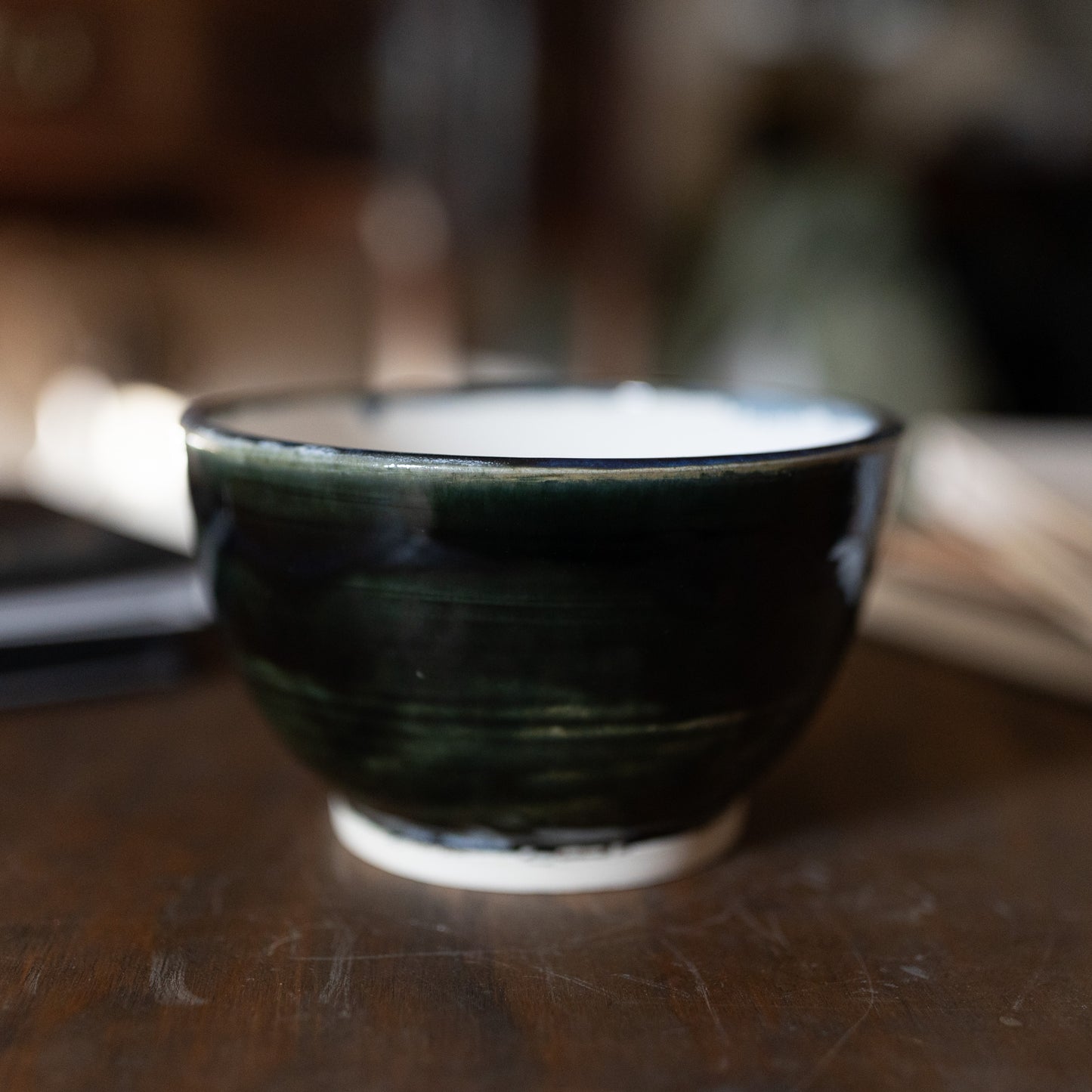 Serving Bowl in Deep Blue and White