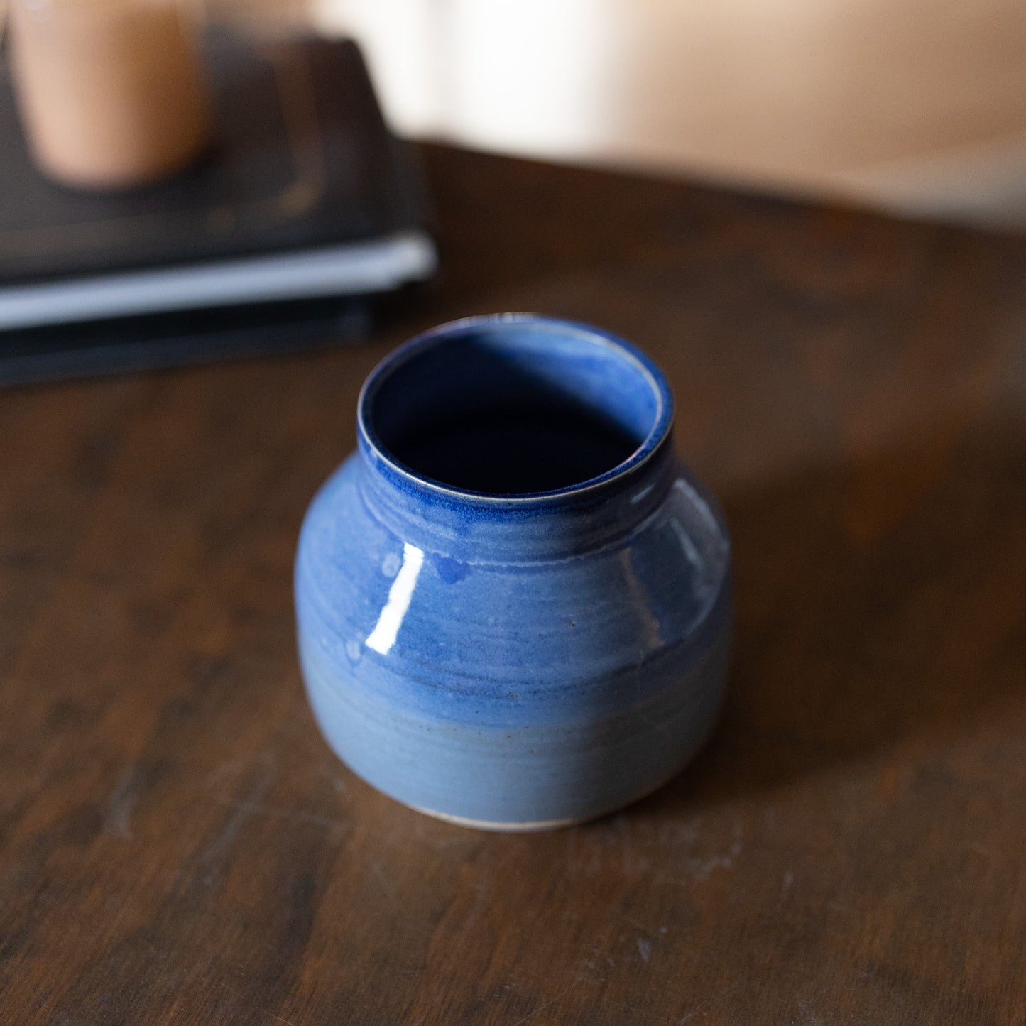 Vase in Two Tone Blue