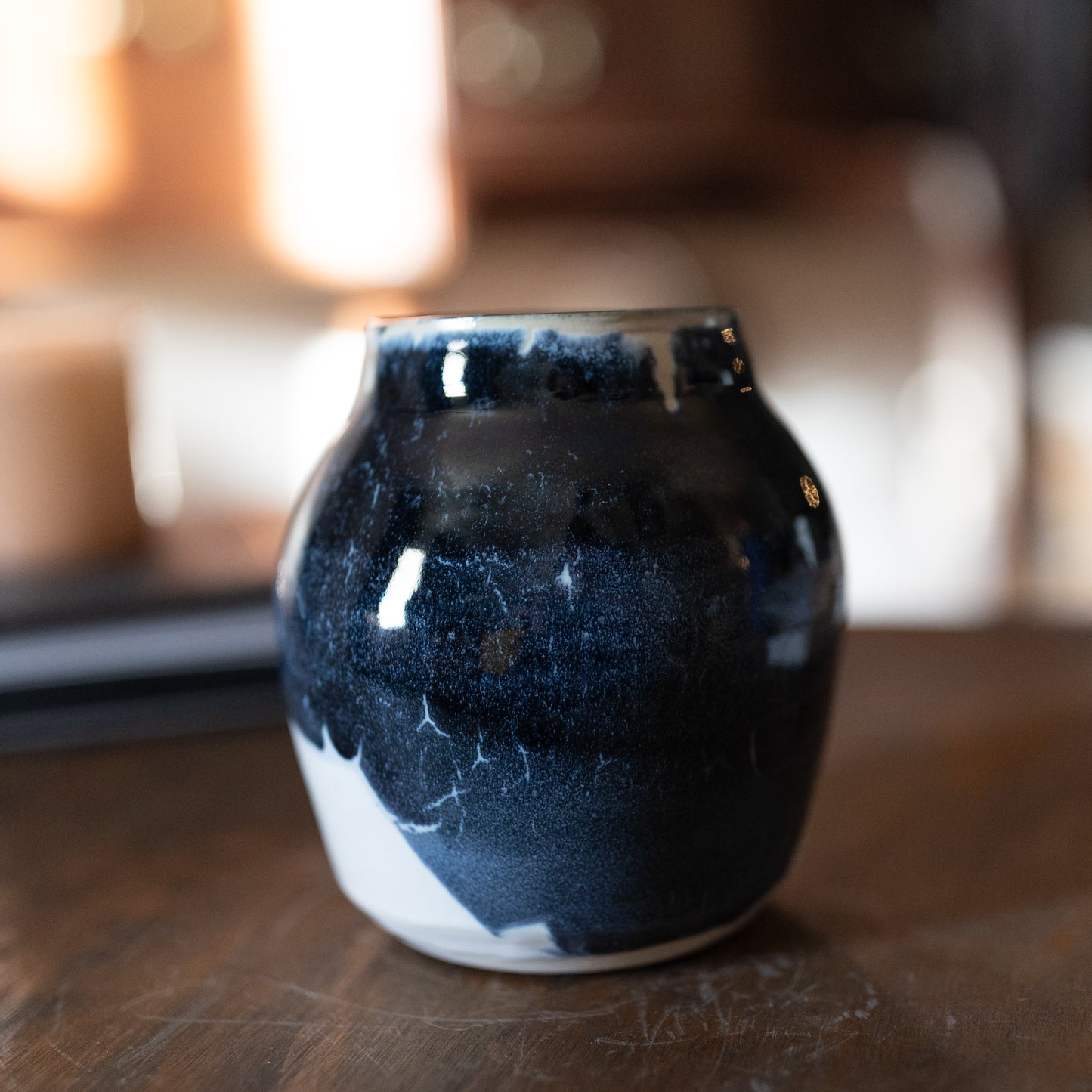 Vase in Celestial Blue (Wide Mouth)