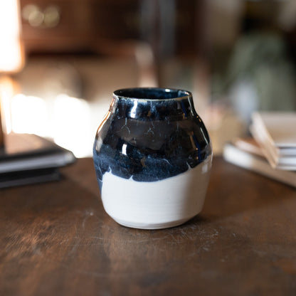 Vase in Celestial Blue (Wide Mouth)