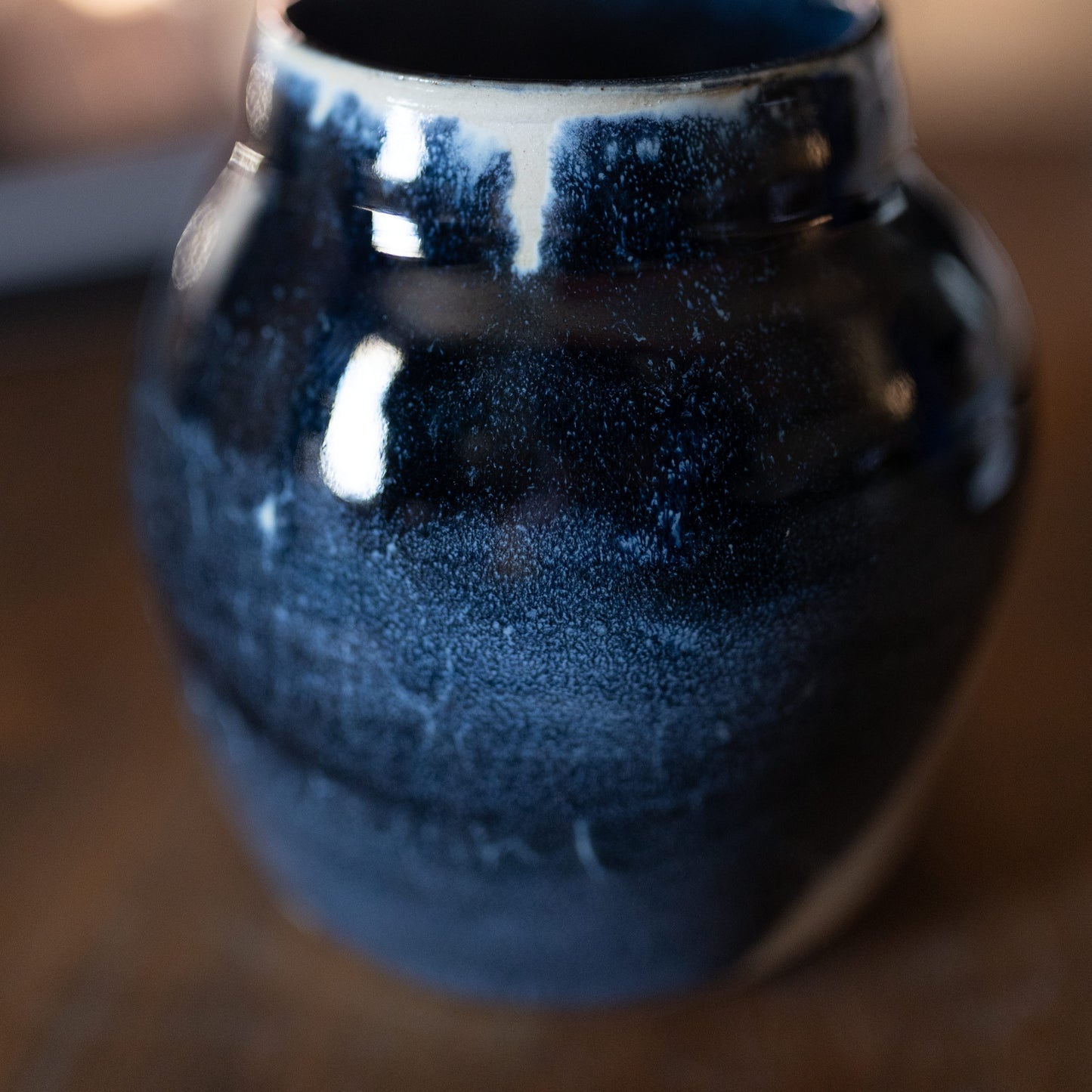 Vase in Celestial Blue (Wide Mouth)