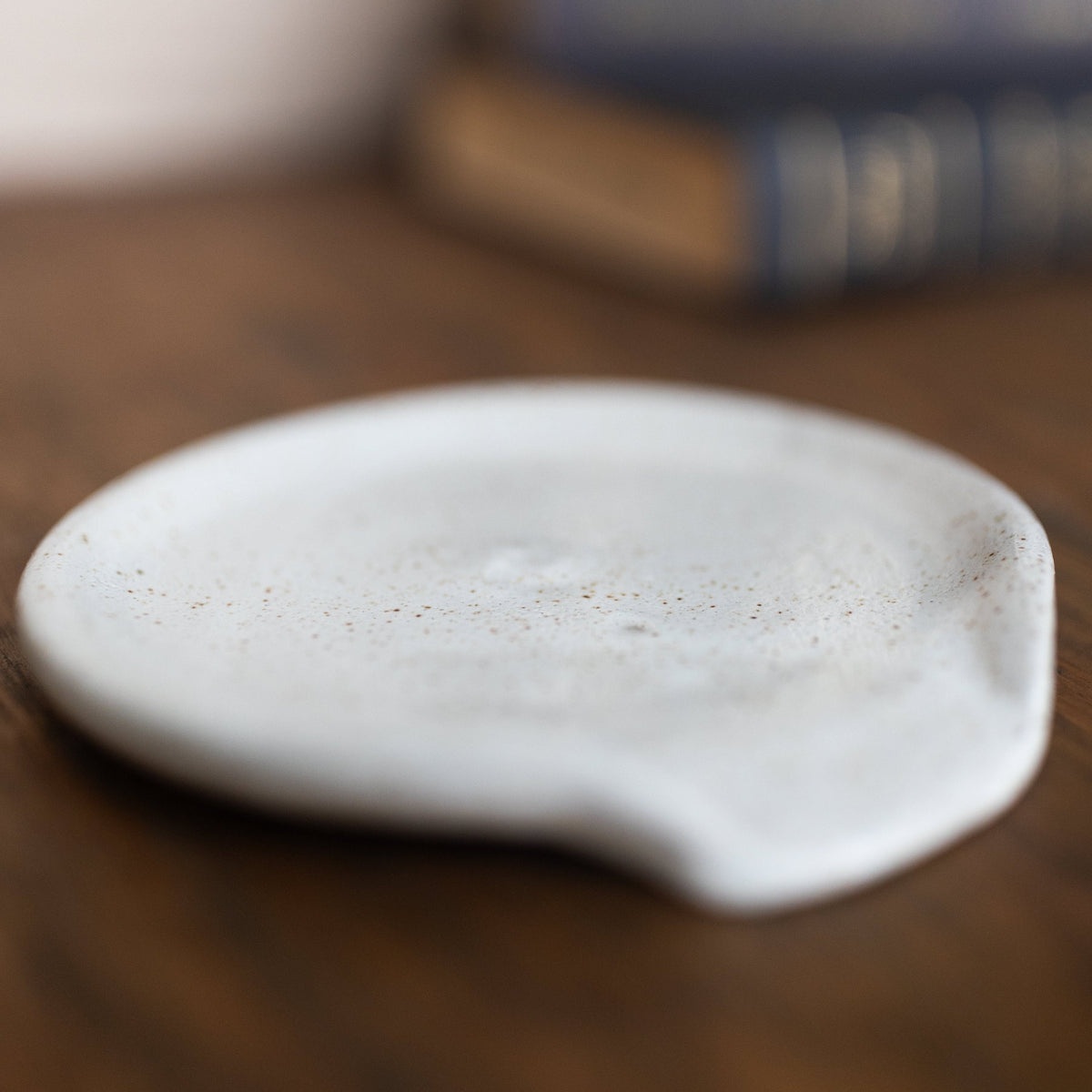 Spoon Rest in Speckled White