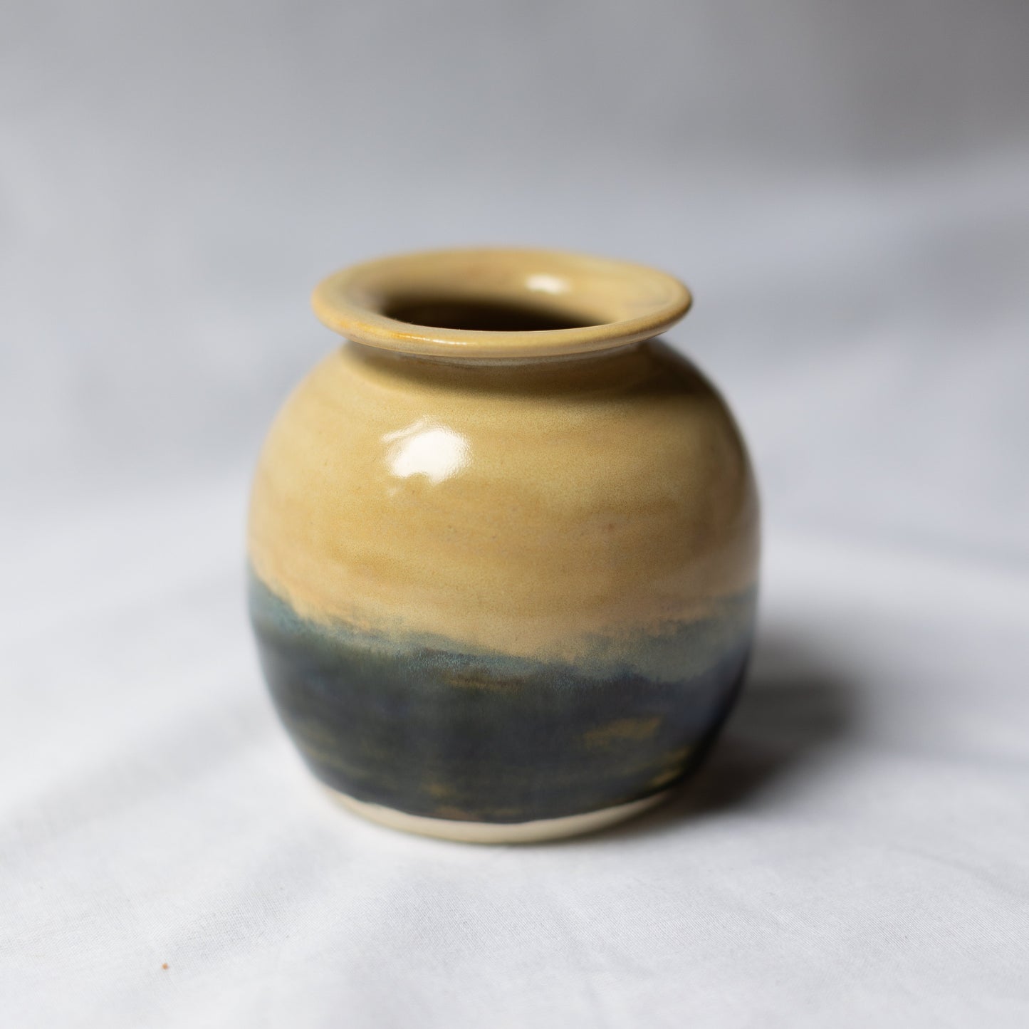 Bud Vase in Two-Tone Navy