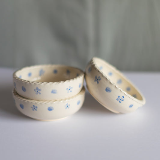 Floral Braided Snack Bowl