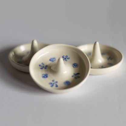 Scattered Floral Porcelain Ring Dish