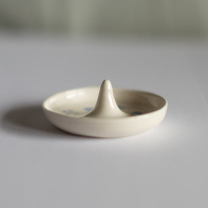 Scattered Floral Porcelain Ring Dish